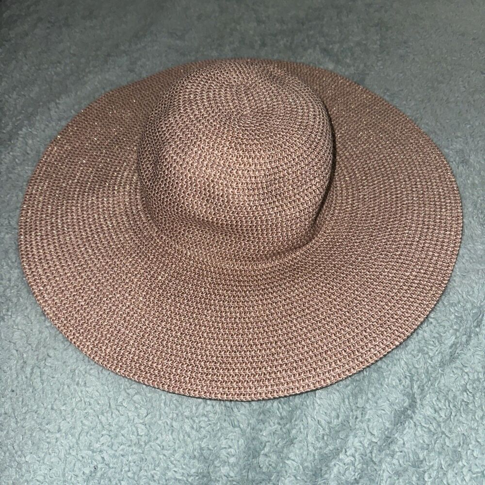 David and Young Straw Floppy Women's Sun Beach Hat Packable Wide Brim Summer